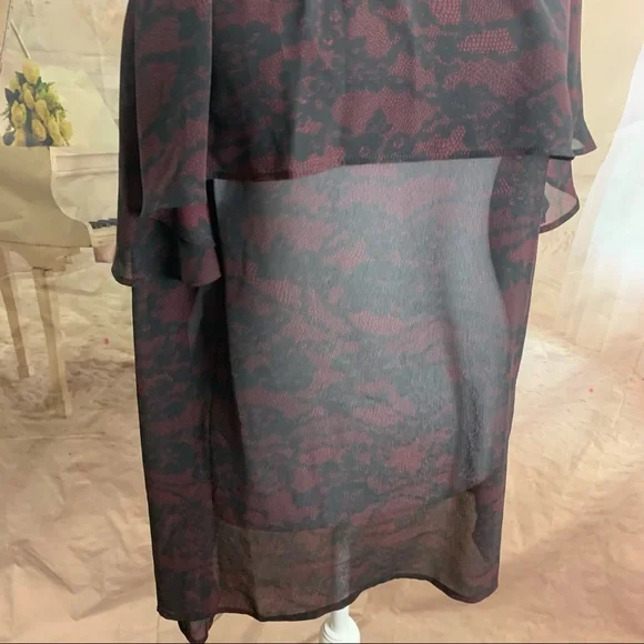 NEW Michael Kors Tiered Ruffle Sleeveless Blouse - Picture 6 of 11